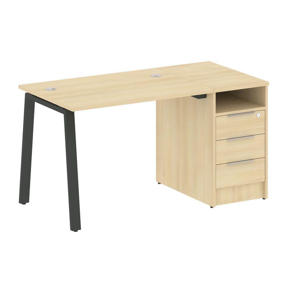 Рабочая станция на А-образном м/к с опорной тумбой