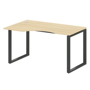 Стол криволинейный левый на О-образном м/к