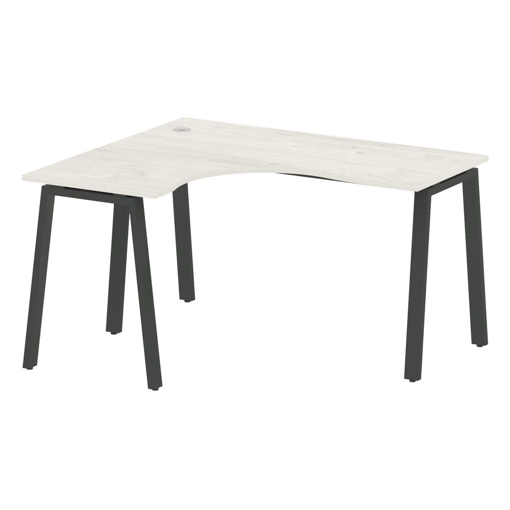 Стол криволинейный левый на А-образном м/к