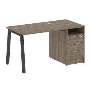 Рабочая станция на А-образном м/к с опорной тумбой