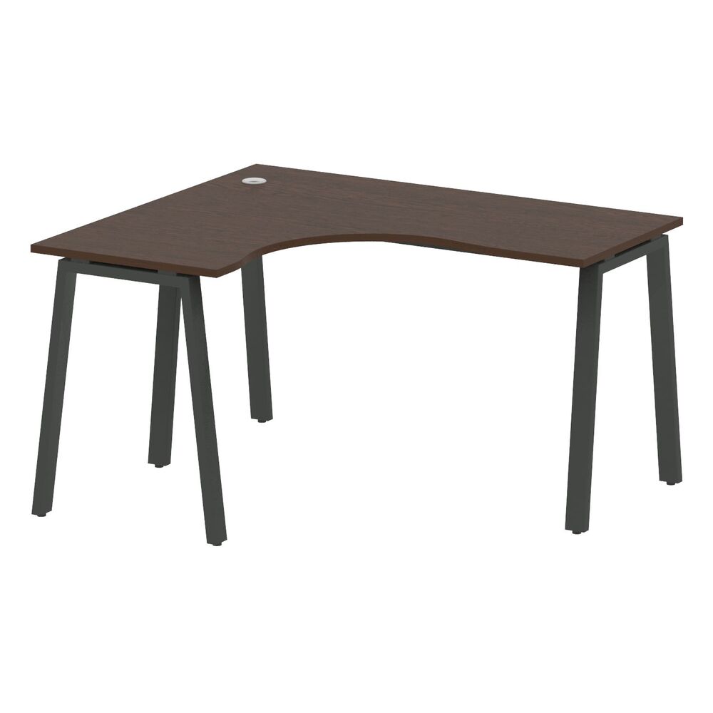 Стол криволинейный левый на А-образном м/к