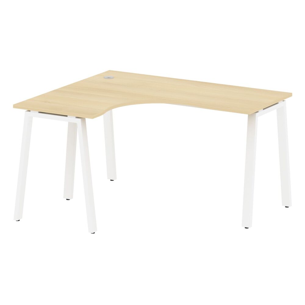 Стол криволинейный левый на А-образном м/к