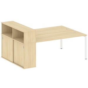 Рабочая станция с опорным шкафом-купе