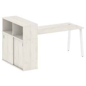 Стол письменный на А-образном м/к с опорным шкафом-купе