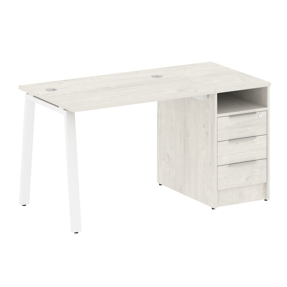 Рабочая станция на А-образном м/к с опорной тумбой