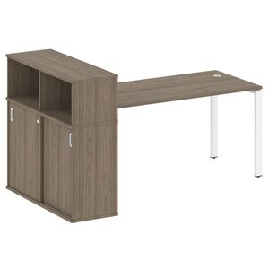 Стол письменный с опорным шкафом-купе