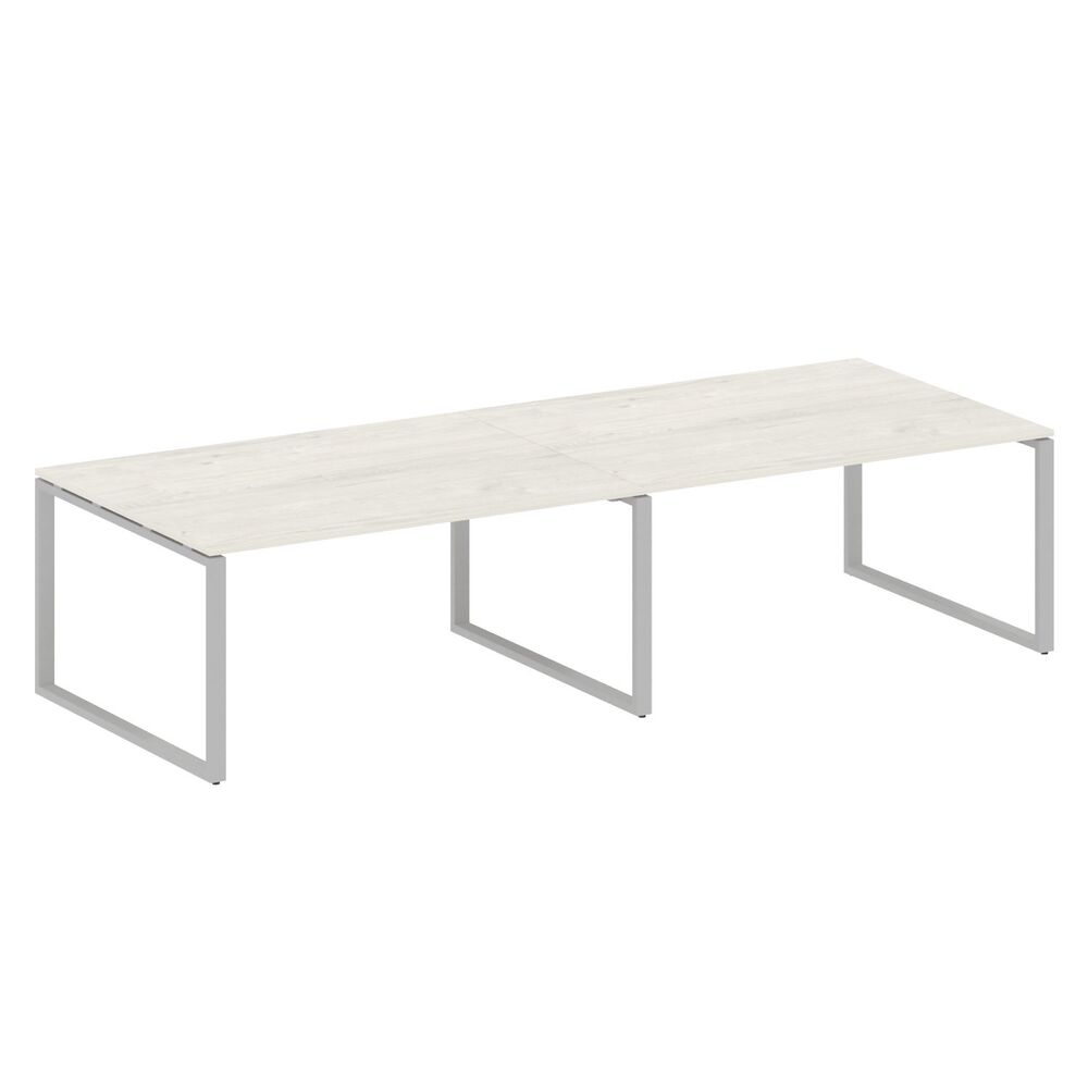 Переговорный стол (2 столешницы) на О-образном м/к