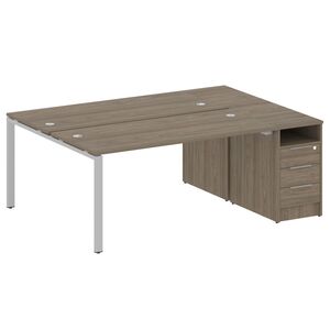 Рабочая станция с опорной тумбой