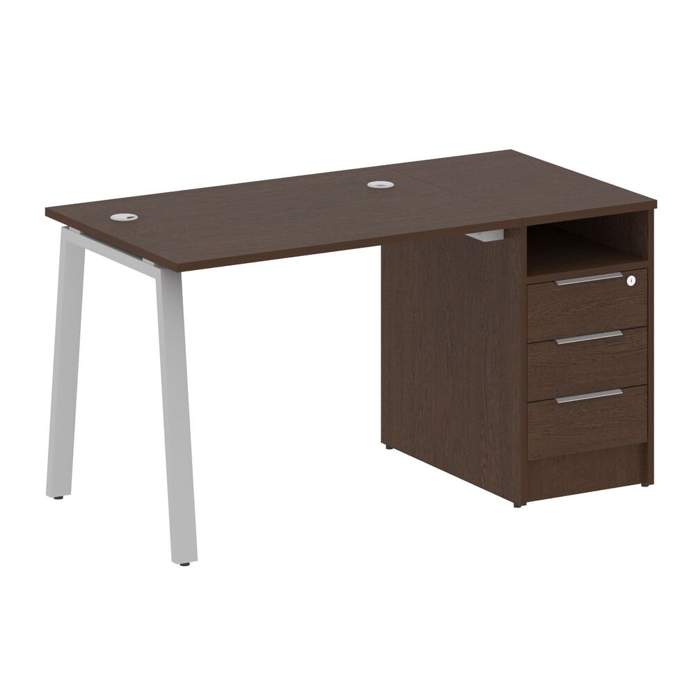 Рабочая станция на А-образном м/к с опорной тумбой