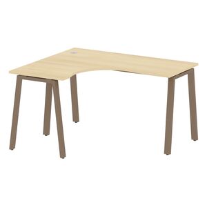 Стол криволинейный левый на А-образном м/к