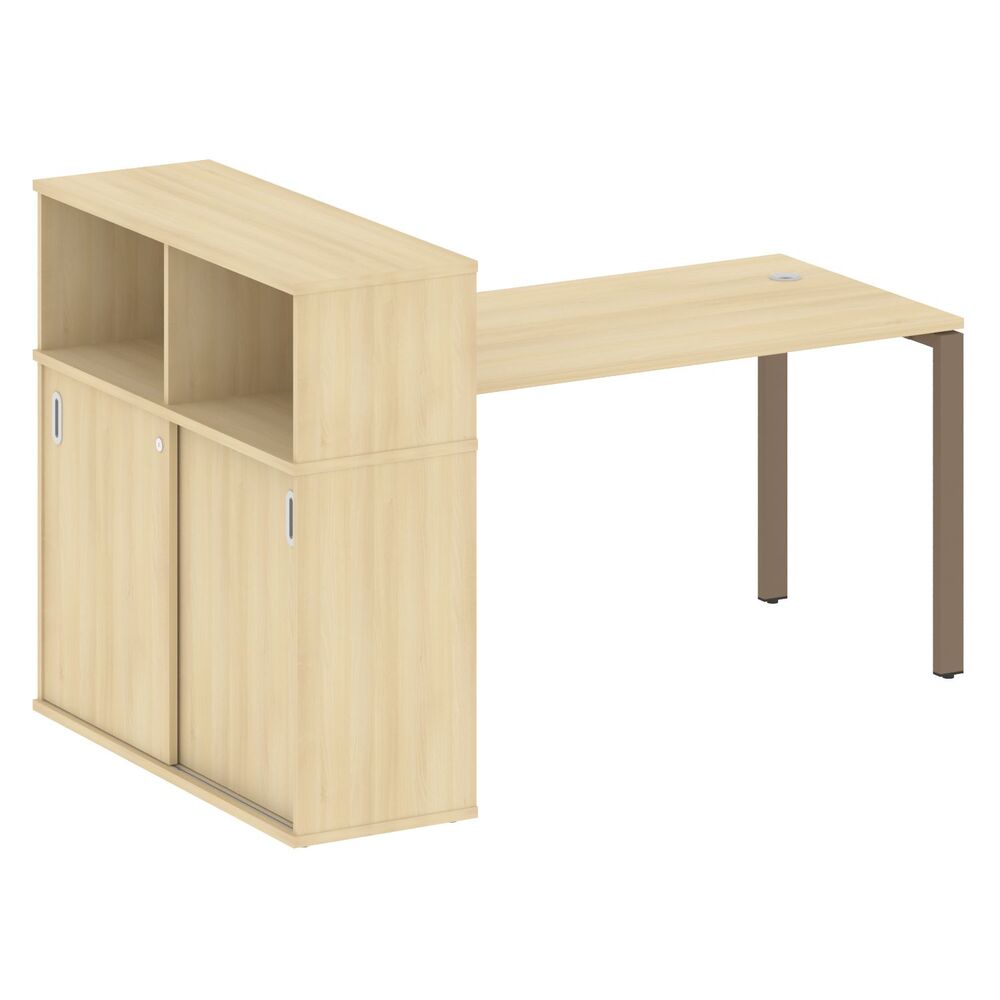 Стол письменный с опорным шкафом-купе