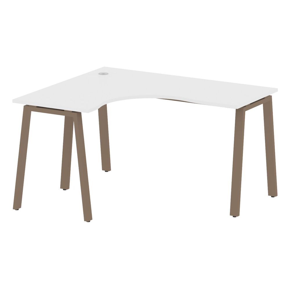 Стол криволинейный левый на А-образном м/к