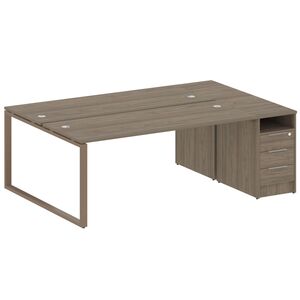 Рабочая станция на О-образном м/к с опорной тумбой