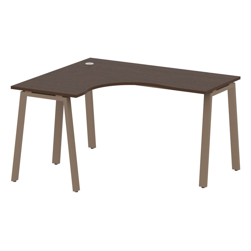 Стол криволинейный левый на А-образном м/к