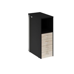 Onix Тумба с подсветкой 4 ящика проходная, средняя