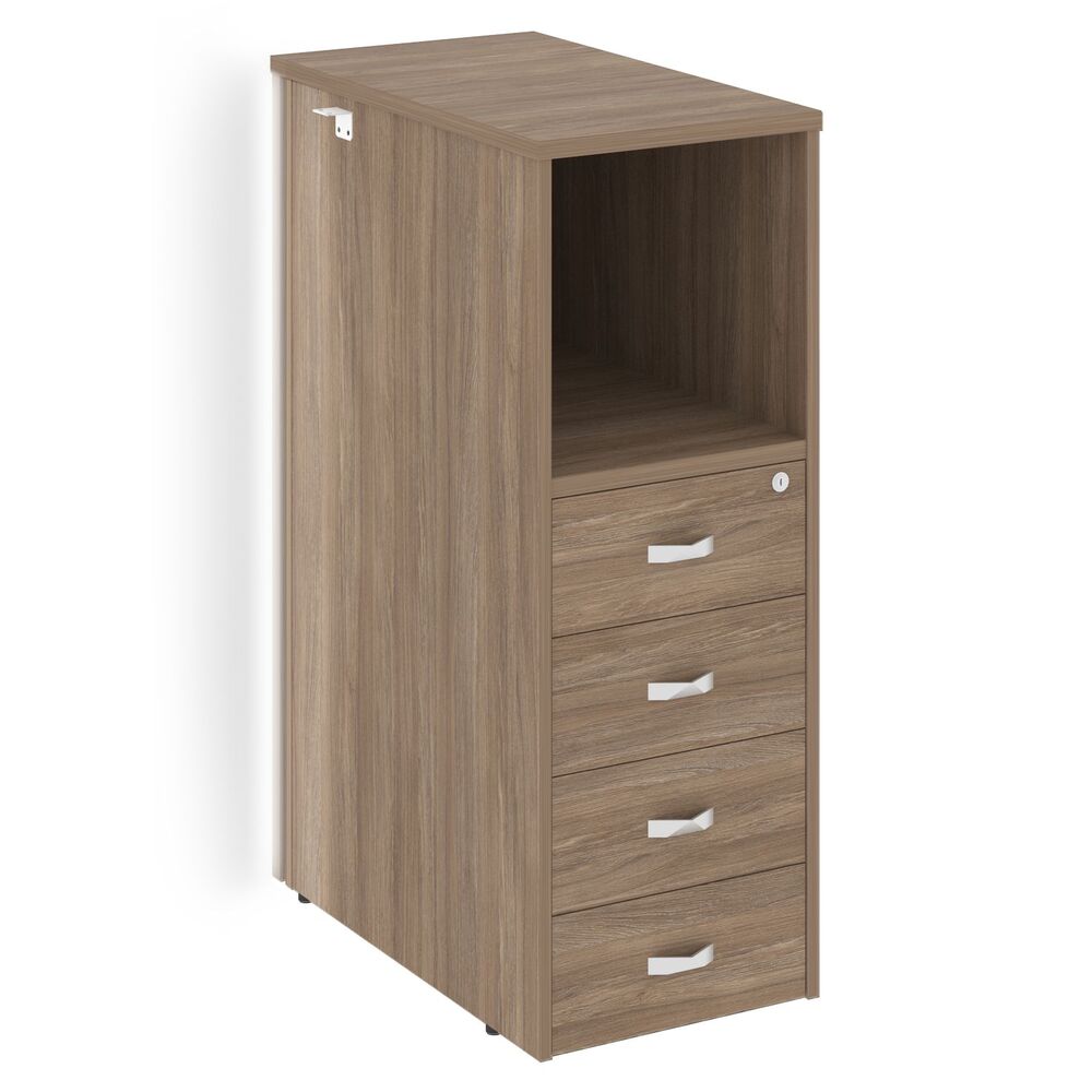 Onix Тумба с подсветкой 4 ящика проходная, средняя