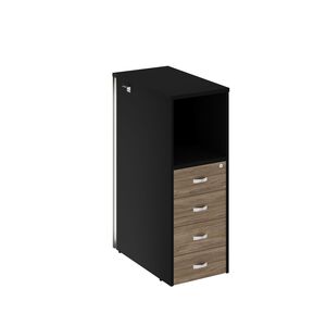 Onix Тумба с подсветкой 4 ящика проходная, средняя