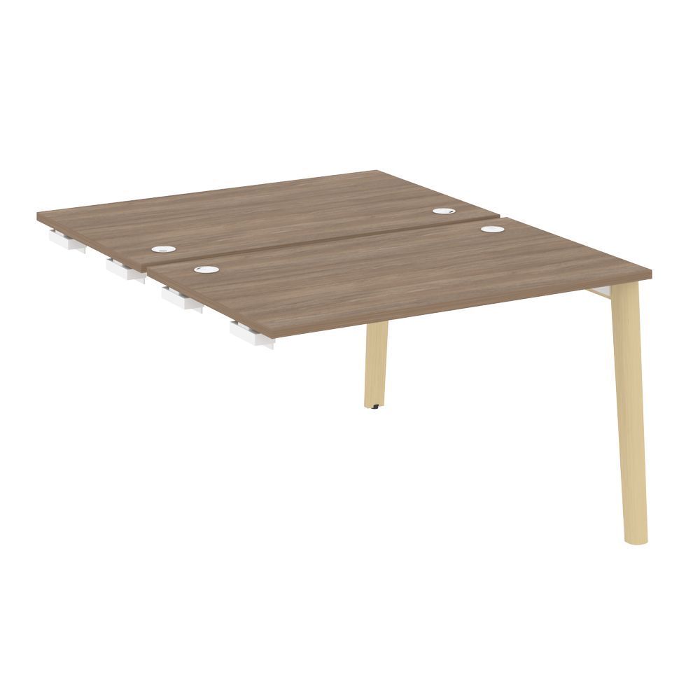 Стол-приставка двойной к опорным элементам (опоры - массив дерева)