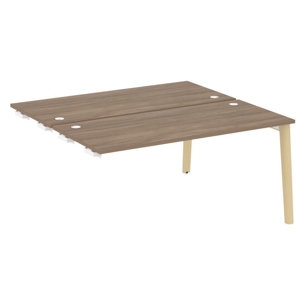 Стол-приставка двойной к опорным элементам (опоры - массив дерева)