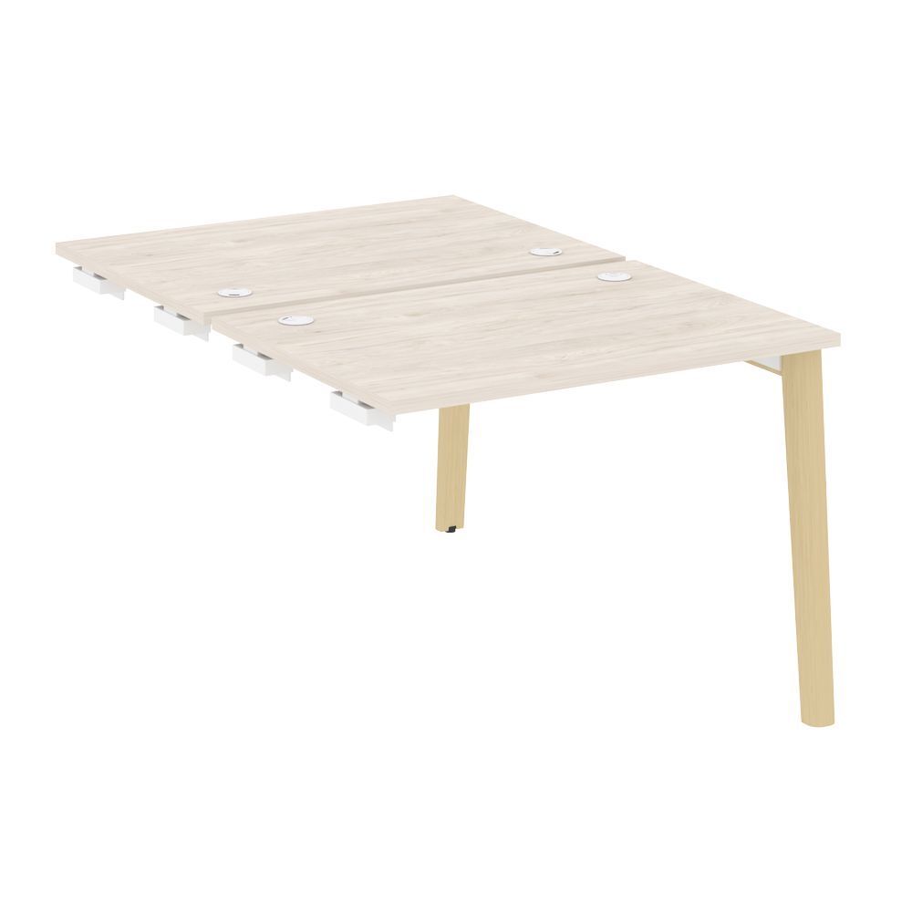 Стол-приставка двойной к опорным элементам (опоры - массив дерева)