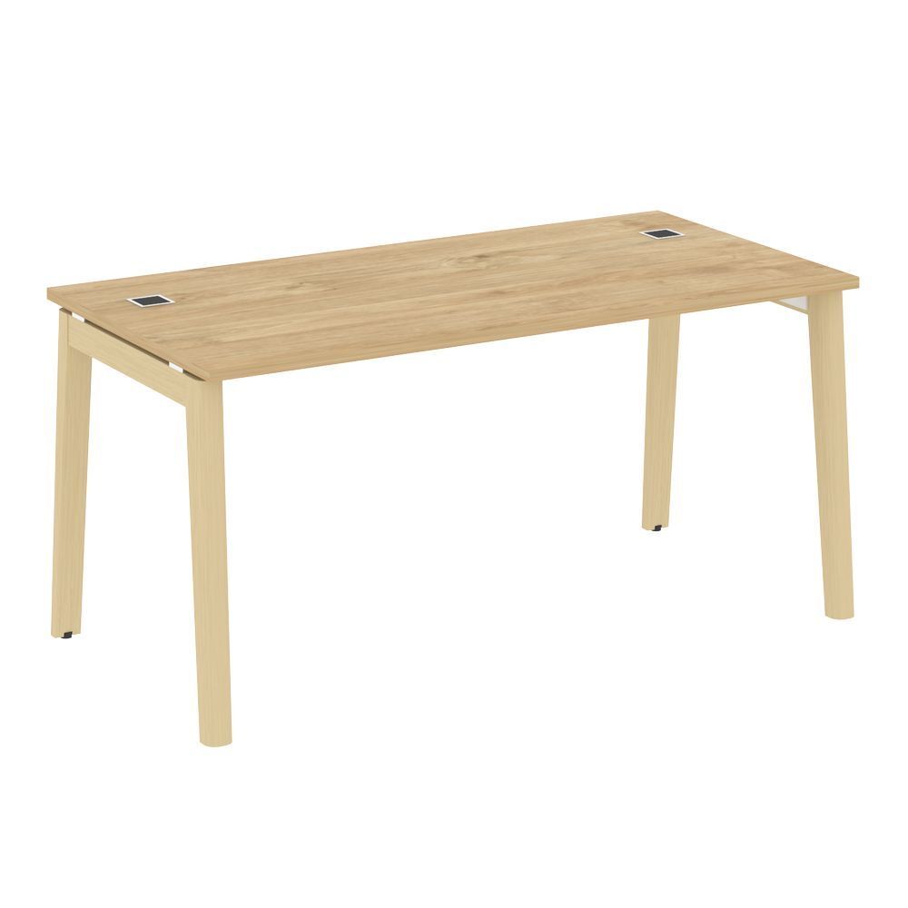 Стол рабочий руководителя (опоры - массив дерева)