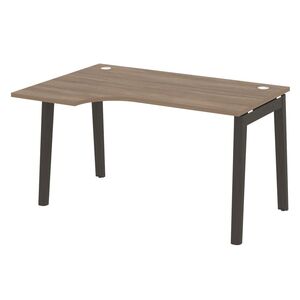 Стол эргономичный левый (опоры - массив дерева)