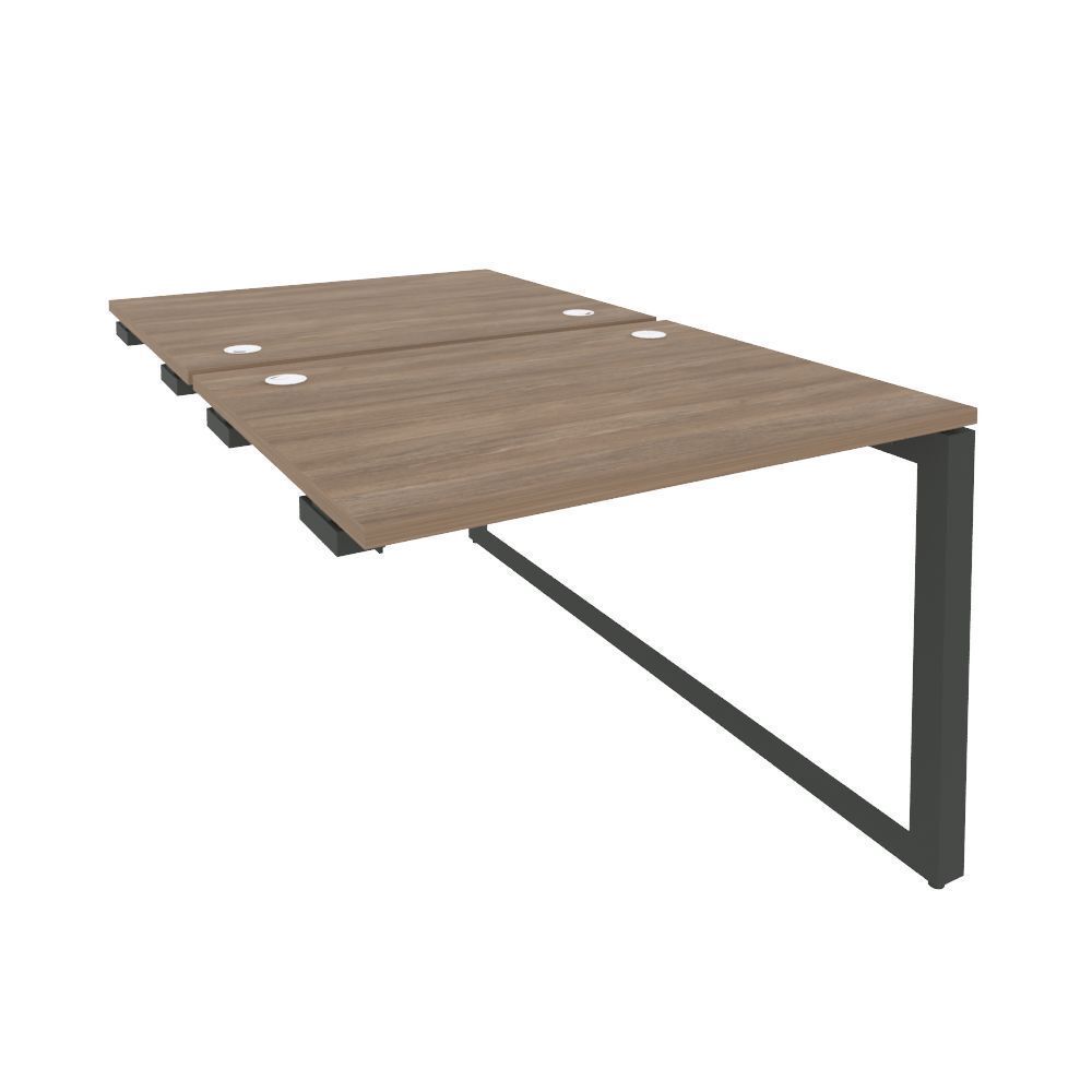 Стол-приставка двойной на О-образном м/к к опорным элементам