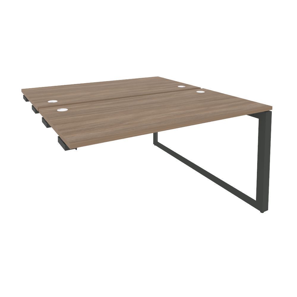 Стол-приставка двойной на О-образном м/к к опорным элементам