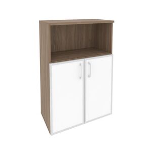 Шкаф средний широкий (стекло белое)