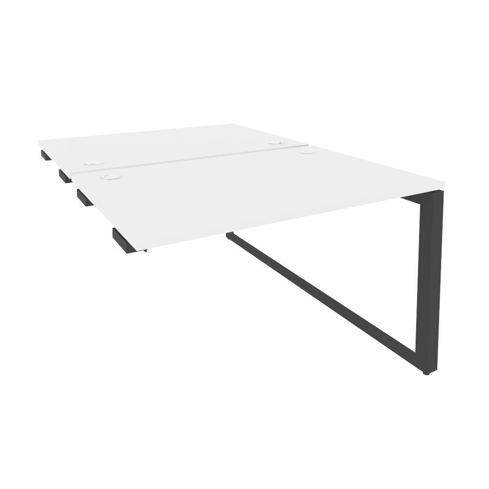 Стол-приставка двойной на О-образном м/к к опорным элементам