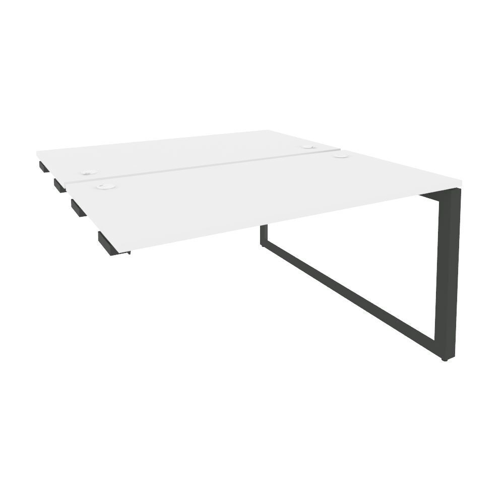 Стол-приставка двойной на О-образном м/к к опорным элементам