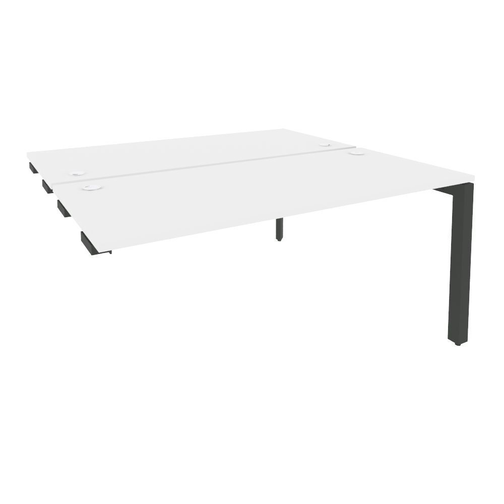 Стол-приставка двойной на П-образном м/к к опорным элем.