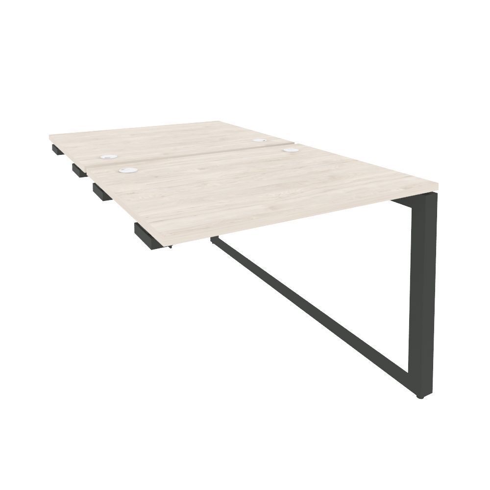 Стол-приставка двойной на О-образном м/к к опорным элементам