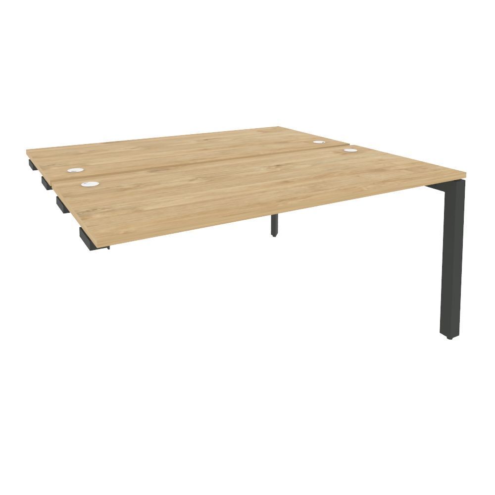 Стол-приставка двойной на П-образном м/к к опорным элем.