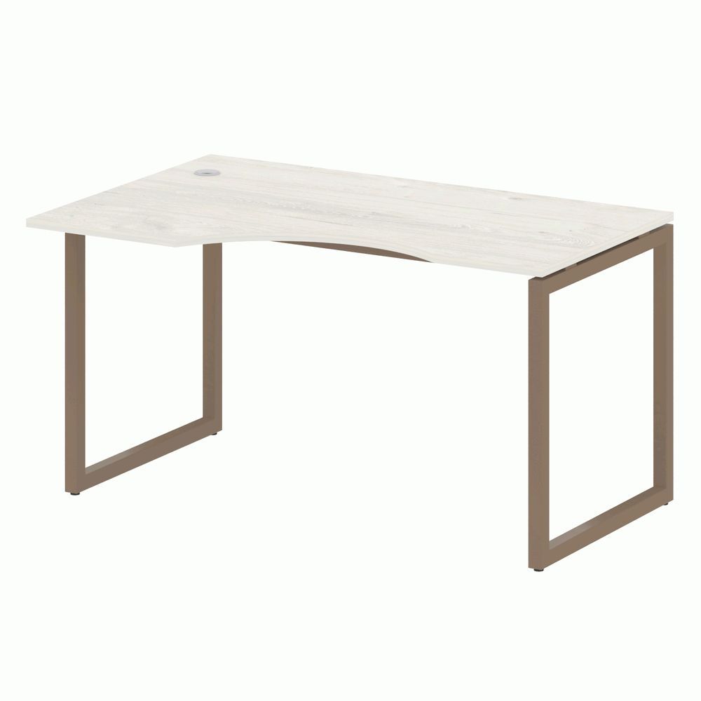 Стол криволинейный левый на О-образном м/к