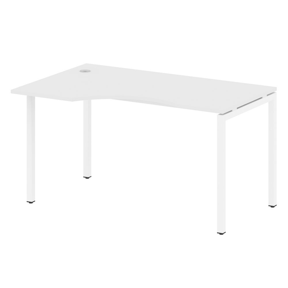 Стол криволинейный левый на П-образном м/к