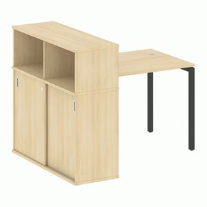 Стол письменный с шкафом-купе на П-образном м/к