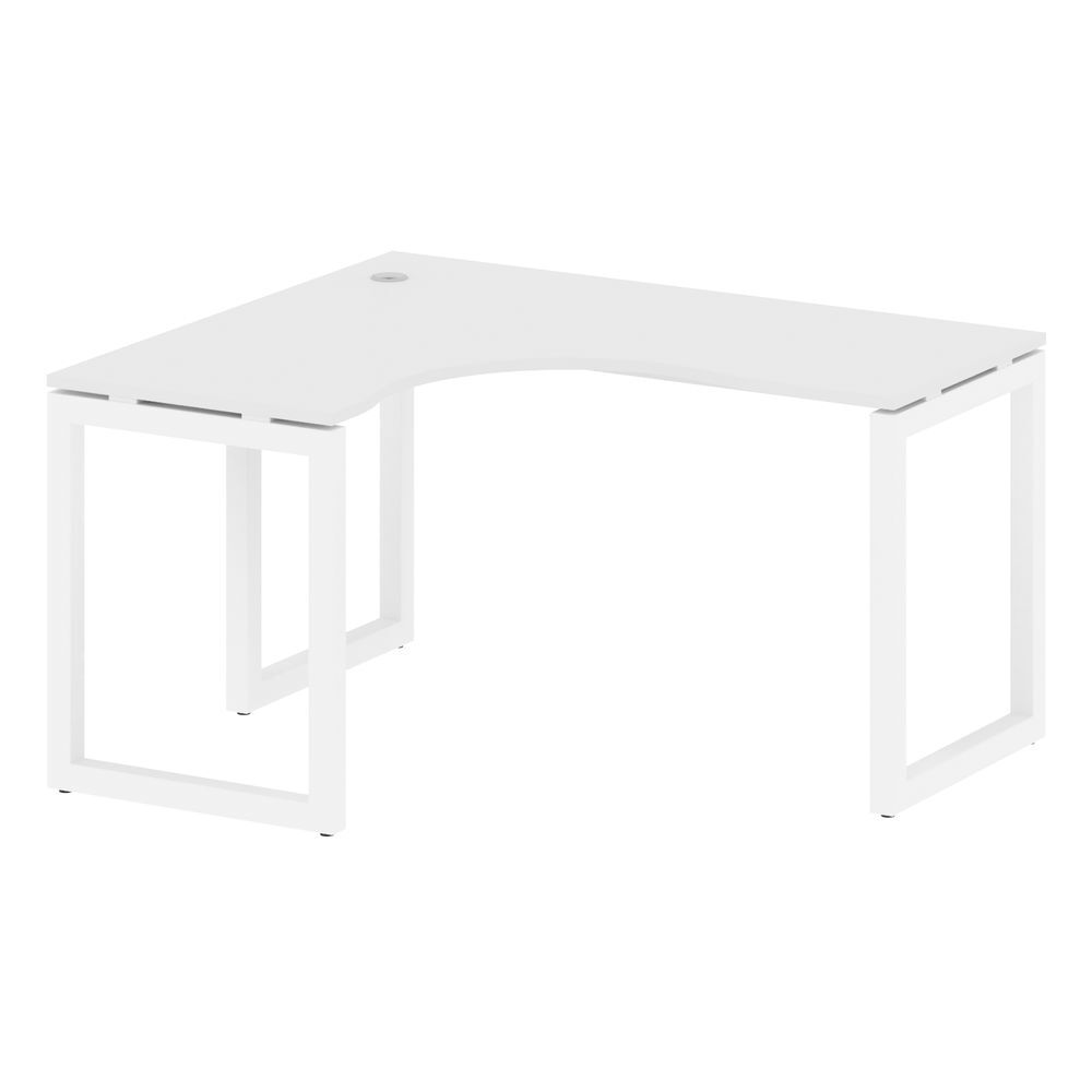 Стол криволинейный левый на О-образном м/к