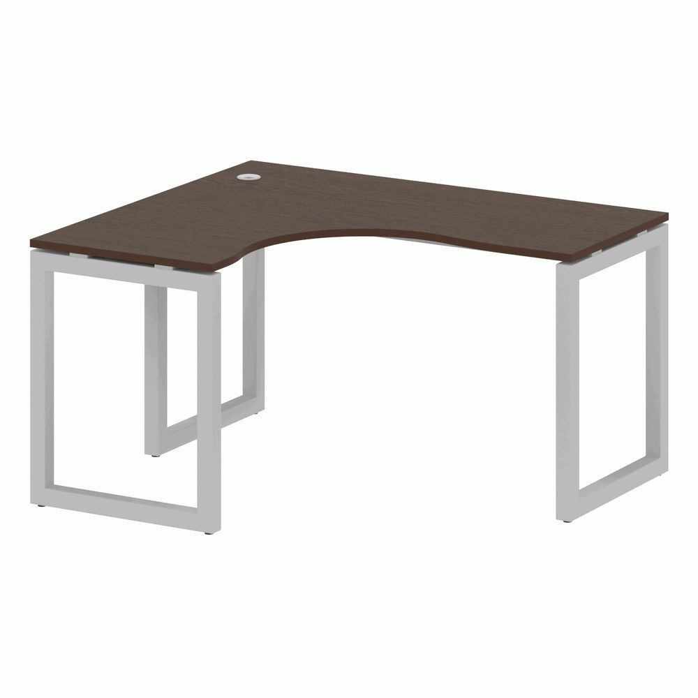 Стол криволинейный левый на О-образном м/к