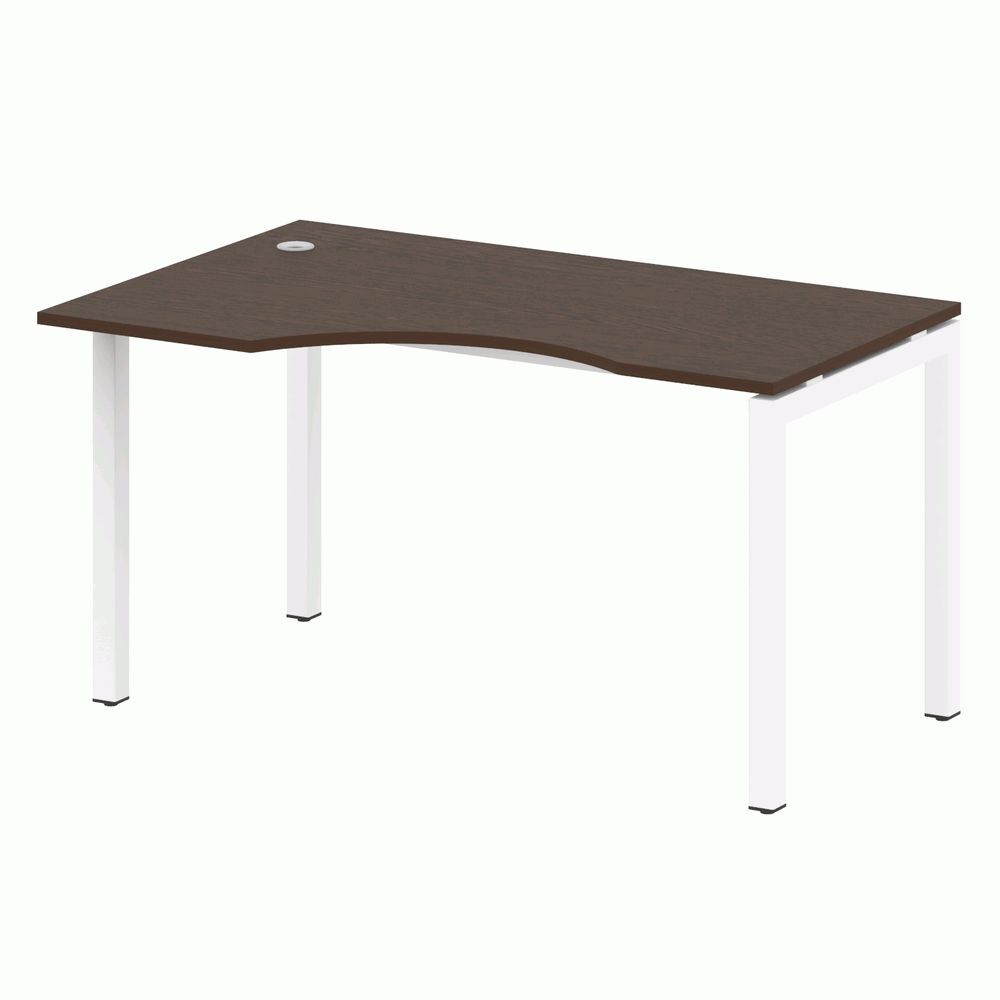 Стол криволинейный левый на П-образном м/к