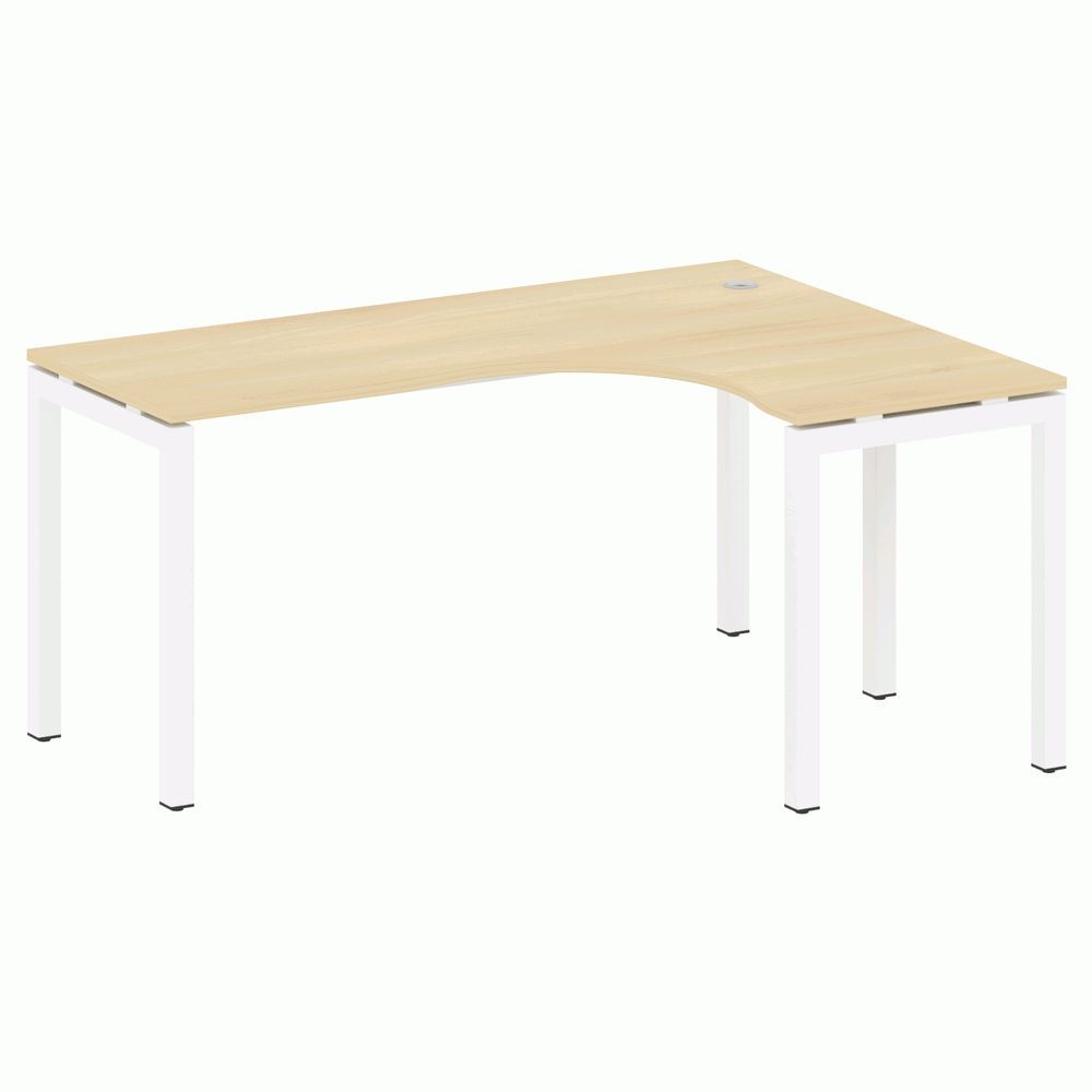 Стол криволинейный левый на П-образном м/к