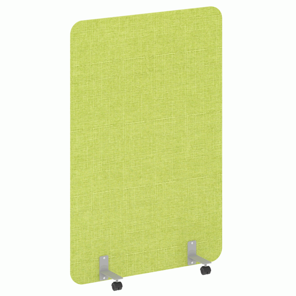 Перегородка на металлических опорах, на роликах