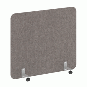 Перегородка на металлических опорах, на роликах