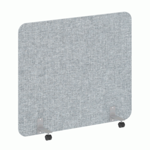 Перегородка на металлических опорах, на роликах