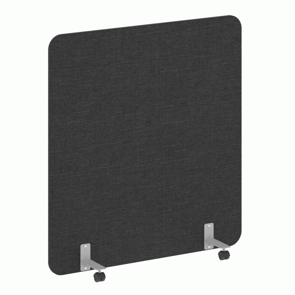 Перегородка на металлических опорах, на роликах