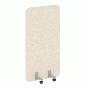 Перегородка на металлических опорах, на роликах