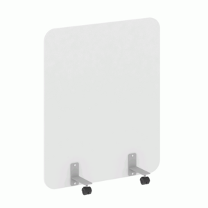 Перегородка на металлических опорах, на роликах