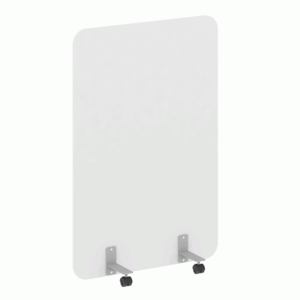 Перегородка на металлических опорах, на роликах