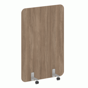 Перегородка на металлических опорах, на роликах