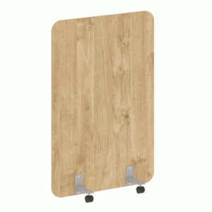 Перегородка на металлических опорах, на роликах